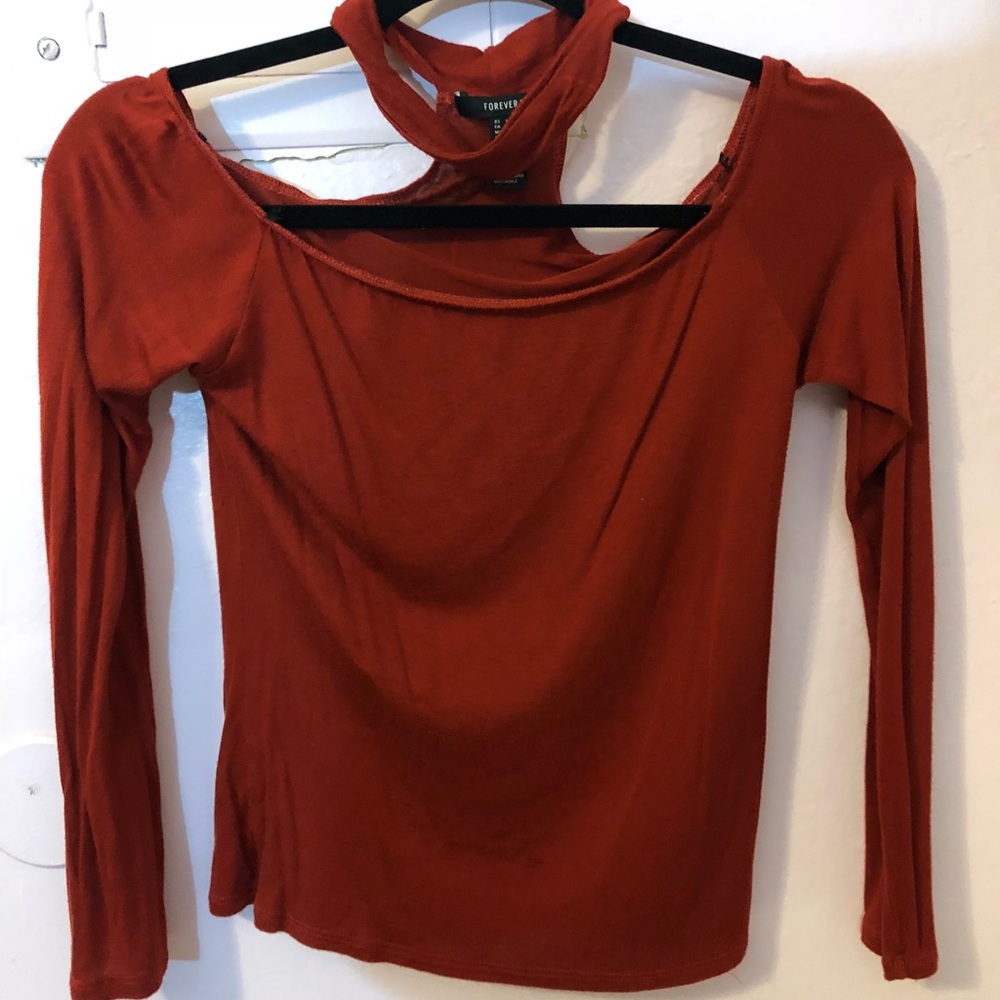 Dark orange shirt